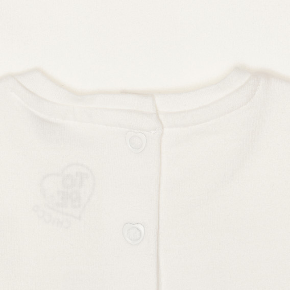 Памучна блуза LITTLE MAGIC за бебе, бяла Chicco 267856 3