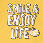 Памучна блуза SMILE &amp; ENJOY LIFE за бебе, жълта Chicco 267862 2