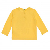 Памучна блуза SMILE &amp; ENJOY LIFE за бебе, жълта Chicco 267863 4