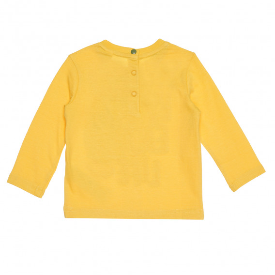 Памучна блуза SMILE &amp; ENJOY LIFE за бебе, жълта Chicco 267863 4