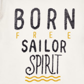 Памучна блуза BORN FREE SAILOR SPIRIT за бебе, бяла Chicco 267868 3