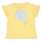 Памучна тениска за бебе, жълт цвят Chicco 267873 