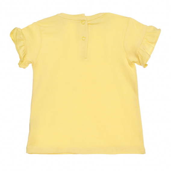 Памучна тениска за бебе, жълт цвят Chicco 267876 4