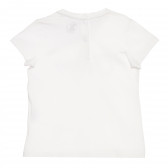 Памучна тениска с логото на бранда за бебе, бяла Chicco 267879 4