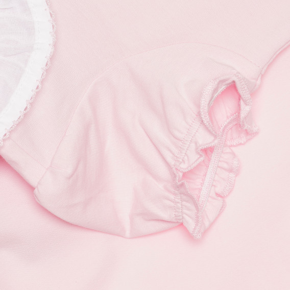 Памучна тениска с патета за бебе, розова Chicco 267882 2