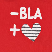 Памучна тениска BLA за бебе, червена Chicco 267886 2