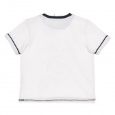Памучна тениска с кит за бебе, бяла Chicco 267908 4