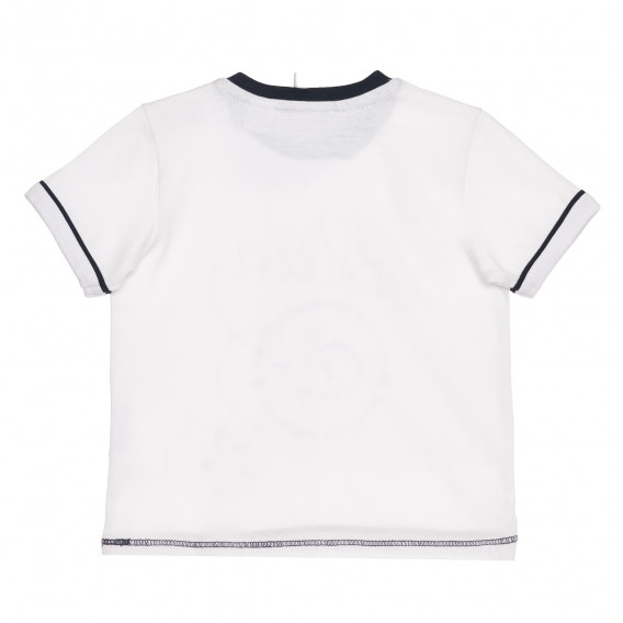 Памучна тениска с кит за бебе, бяла Chicco 267908 4