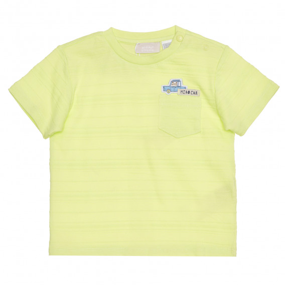 Памучна тениска за бебе, зелена Chicco 267914 