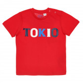 Памучна тениска TOKIO за бебе, червена Chicco 267936 