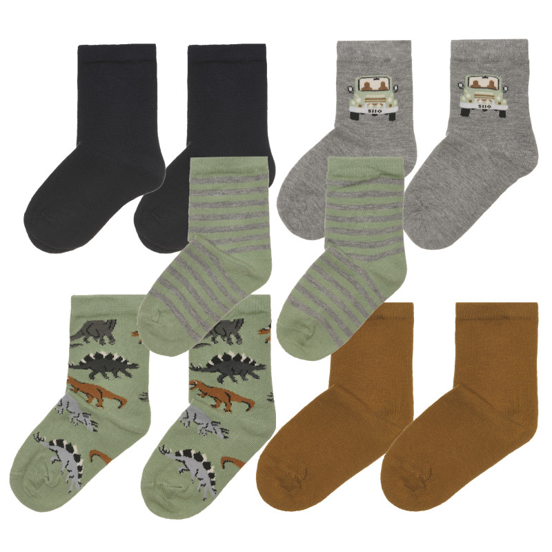 Комплект от пет броя разноцветни чорапи  268027