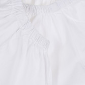 Памучна блуза с къс ръкав, бяла Benetton 268066 2