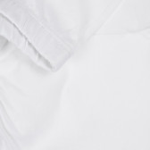 Памучен къс панталон за бебе, бял Benetton 268082 3