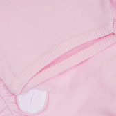 Къс панталон с апликация на мече за бебе, светлорозов Benetton 268179 2