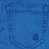 Дънки с логото на бранда за бебе, сини Benetton 268183 3