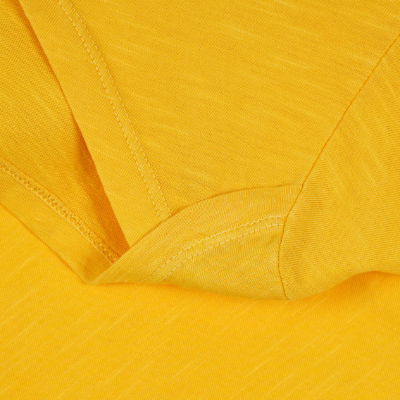 Памучна тениска, жълта Benetton 268300 2