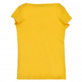 Памучна тениска, жълта Benetton 268301 3