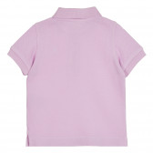Памучна блуза с къс ръкав за бебе, лилава Benetton 268498 4