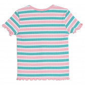 Раирана рипсена тениска за бебе, многоцветна Benetton 268523 4