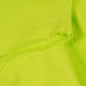 Памучен къс панталон с надпис, зелен Benetton 268526 3