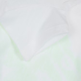 Памучна тениска Play за бебе, бяла Benetton 268568 3