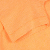 Тениска с принт на палми, оранжева Benetton 268584 3