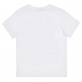Памучна тениска с щампа на Marvel за бебе, бяла Benetton 268620 4