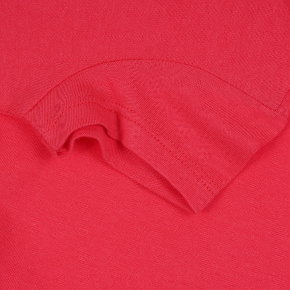 Памучна тениска, червена Benetton 268661 2