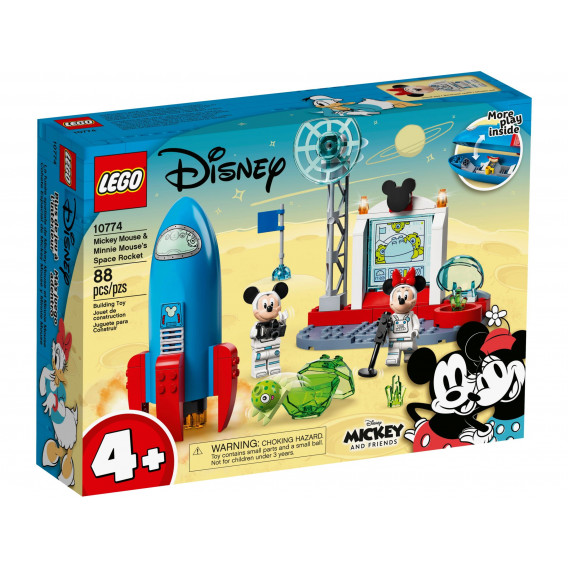 Конструктор - Космическата ракета на Mickey и Minnie, 88 части Lego 268842 