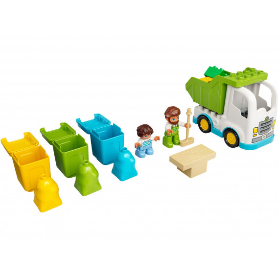 Конструктор - Камион за отпадъци и рециклиране, 19 части Lego 268884 3