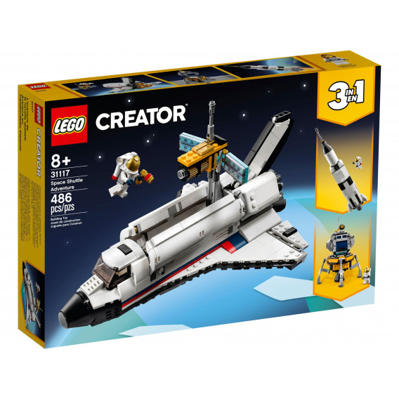 Конструктор - Приключение с космическа совалка, 486 части Lego 268913 