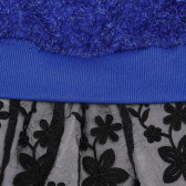 Рокля с дълъг ръкав в синьо и черно за момиче Sweety Fashion 269081 2