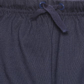 Памучен панталон свободна кройка за момиче син  269139 2