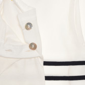 Раирана блуза с дълъг ръкав за момиче бяла Steiff 269187 3
