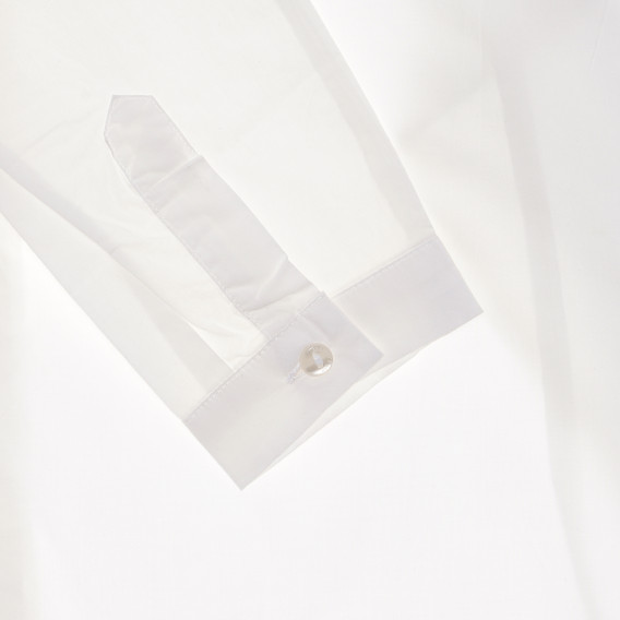 Памучна блуза с дълъг ръкав за момиче бяла Marc O`Polo 269194 2