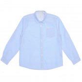 Памучна риза с дълъг ръкав за момче синя Pepe Jeans 269212 
