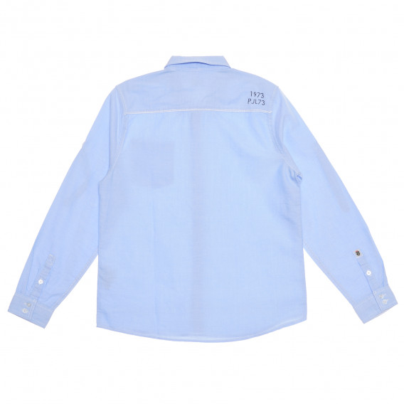 Памучна риза с дълъг ръкав за момче синя Pepe Jeans 269214 4