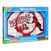 Баскетболно табло за стена с топка и помпа, червен GT 269301 2
