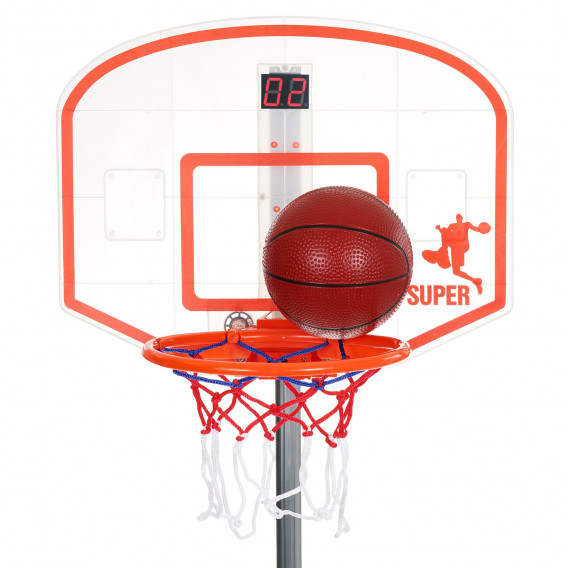Електронен баскетболен кош, Регулируем 94 - 167 см. King Sport 269348 2