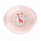 Купичка прозрачна - жираф, пластмаса 320 ml, цвят розов Canpol 269610 2