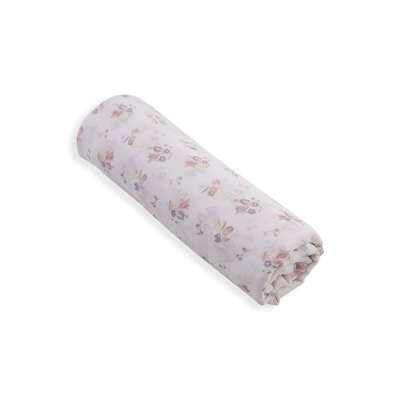 Лятно одеяло от муселин Flowers, 90 х 90 см  269671