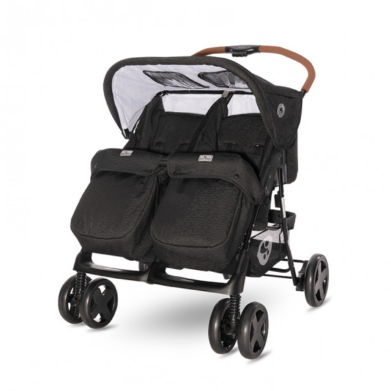 Комбинирана детска количка за близнаци Twin Black, 2 в 1 Lorelli 269821 3