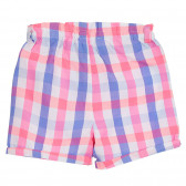 Карирани къси панталони с панделка за бебе Cool club 270247 4