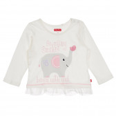 Памучен комплект от блуза и клин за бебе, многоцветен Cool club 270413 2