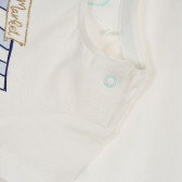Памучна тениска за бебе с флорална щампа Cool club 270585 3