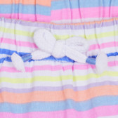 Памучна пола в цветно райе за бебе Cool club 270588 2