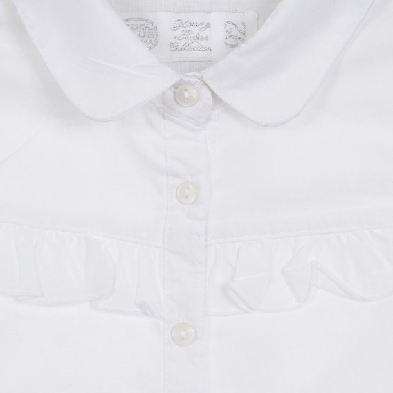Риза с къдрички, бяла Cool club 270858 2