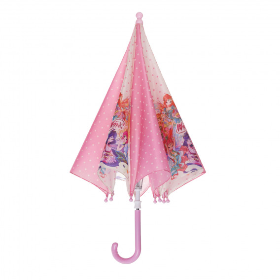 Чадър с принт от филма Winx, розов Cool club 270906 3