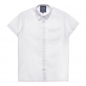 Риза с къс ръкав и джоб, бяла Cool club 271228 
