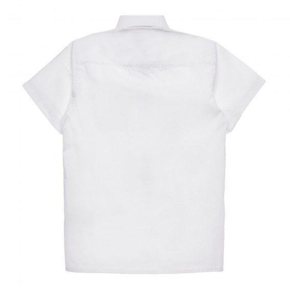 Риза с къс ръкав и джоб, бяла Cool club 271229 4